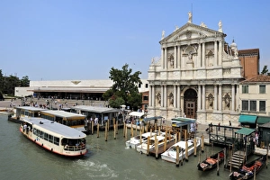 Veneto Prints: Chiesa Degli Scalzi church beside the Railway Station, Venice, UNESCO World Heritage Site