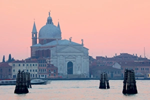 Chiesa del Santissimo Redentore at sunset, Giudecca, Venice, UNESCO World Heritage Site