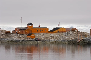 Paradise Bay Prints: Chilean Antarctic Research base Gonzalez Videla, Paradise Bay, Antarctic Peninsula