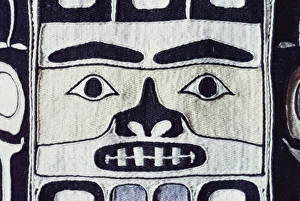 Detail of Chilkat shirt, Tlingit from North West Pacific, exhibited in Portland Museum