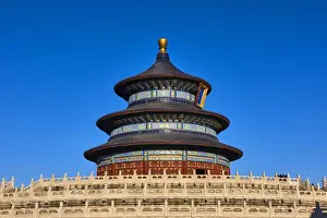Beijing Prints: China, Beijing, Temple of Heaven, Unesco world heritage