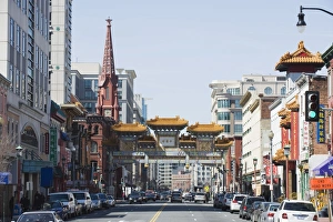 Washington Dc Prints: Chinatown, Washington D. C. United States of America, North America