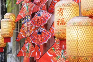 Chinatown Prints: Chinese decorations in Kwai Chai Hong alleyway