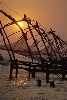 Chinese fishing nets at Fort Cochin