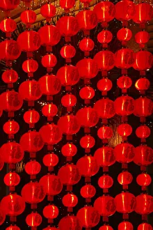 Images Dated 18th January 2009: Chinese New Year lights, Macao, China, Asia