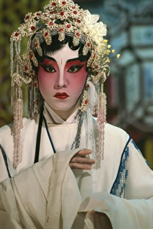Chinese Ethnicity Prints: Chinese opera actors perform all year round, Singapore, Southeast Asia, Asia