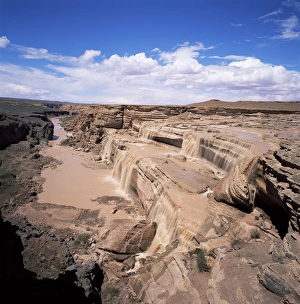 Muddy Prints: Chocolate Falls near Flagstaff, Arizona, United States of America (U