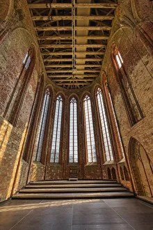Brick Wall Prints: Choir, Former Cistercian Chorin Monastery, Brandenburg, Germany, Europe