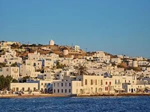 Mykonos Prints: Chora waterfront, Mykonos Town, Mykonos Island, Cyclades, Greek Islands, Greece, Europe