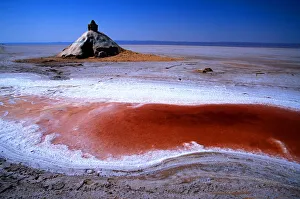 Salt Prints: Chott el-Djerid, Tozeur, Tunisia, North Africa, Africa