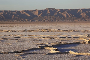 Salt Lake Prints: Chott El Jerid, flat dry salt lake between Tozeur and Kebili, Tunisia, North Africa