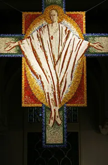 Depiction Prints: Christ on the Cross at Saint-Honore d Eylau church, Paris, Ile de France, France