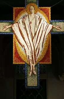Images Dated 26th November 2007: Christ on the Cross at Saint-Honore d Eylau church, Paris, Ile de France, France