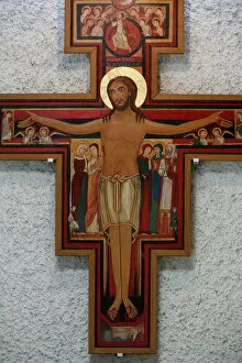 Christ in Saint-Francois de Sales monastery, Evian, Haute Savoie, France, Europe