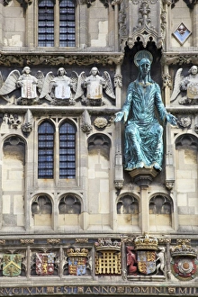Detail of Christchurch Gate, Canterbury, Kent, England, United Kingdom, Europe
