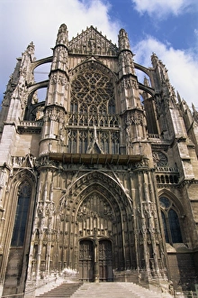 Picardie Prints: The Christian cathedral of St. Peter, in Beauvais, Picardie (Picardy), France, Europe