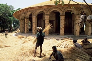 Gondar Prints: Christian church of Narga Selassie, island of Dek, Lake Tana, Gondar region