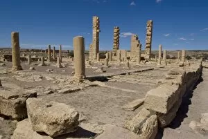 Christian Church, Roman ruins of Sbeitla, Tunisia, North Africa, Africa