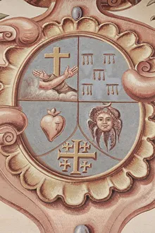 Images Dated 26th April 2010: Christian symbols, Monastery of Saorge, Alpes Maritimes, Provence, France, Europe
