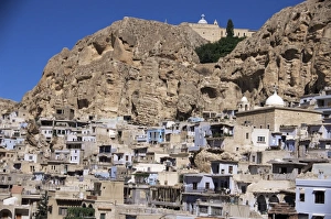 Rock Cliff Prints: Christian village of Maloula