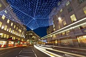 Images Dated 4th January 2010: Christmas lights, Regents Street, London, England, United Kingdom, Europe