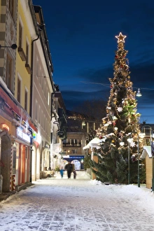 Squares Prints: Christmas market, Haupt Square, Schladming, Steiermark, Austria, Europe