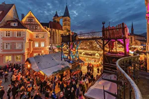 December Prints: Christmas market and medieval market at the market square