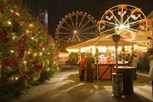 Customs Prints: Christmas market, Opera Palace, Berlin, Germany, Europe