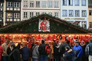 Christmas market, Strasbourg, Bas-Rhin, Alsace, France