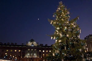 Somerset House Prints: Christmas at Somerset House, London, England, United Kingdom, Europe