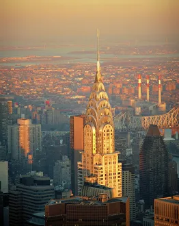 Aerials Prints: The Chrysler Building, Manhattan, New York, United States of America, North America