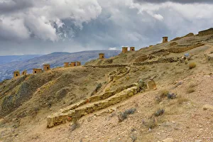 Cusco Region Prints: Chullpas at Ninamarca pre-Inca archaeological site