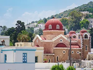 Agia Marina Prints: Church of Agia Marina, Leros Island, Dodecanese, Greek Islands, Greece, Europe