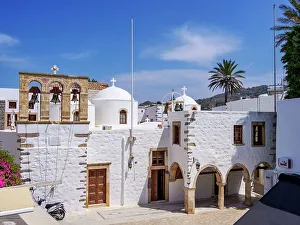 Church of Agios Ioannis Prodromos, Skala, Patmos Island, Dodecanese, Greek Islands, Greece, Europe