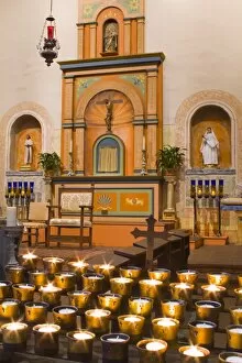 Church altar in Mission Basilica San Diego de Alcala, San Diego, California