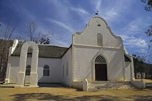 Church building at historic Moravian mission station