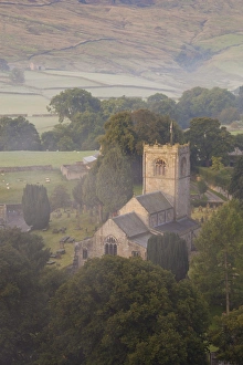 Burnsall Prints: Church, Burnsall, Yorkshire Dales National Park