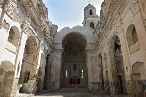 Images Dated 18th August 2009: Church, Bussana Vecchia, Liguria, Italy, Europe