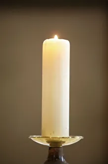 Annecy Prints: Church candle, Annecy, Haute Savoie, France, Europe