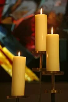 Church candles, Le Chesnay, Yvelines, France, Europe