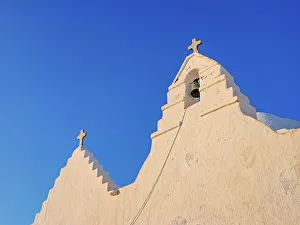 Chora Prints: Church at Chora, Mykonos Town, Mykonos Island, Cyclades, Greek Islands, Greece, Europe