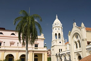 Local Landmarks Prints: Church and Convent of San Francisco de Asis, Plaza Bolivar, Cosco Viejo