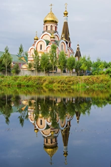 Kazakhstan Prints: Church of the Exaltation of the Holy Cross, Almaty, Kazakhstan, Central Asia, Asia