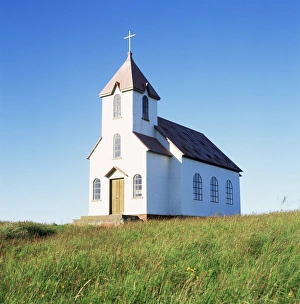 Flatey Island Prints: Church on Flatey Island