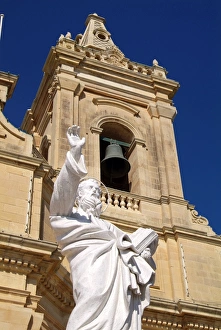 Images Dated 10th October 2005: Church at Gharb, Gozo, Malta, Mediterranean, Europe