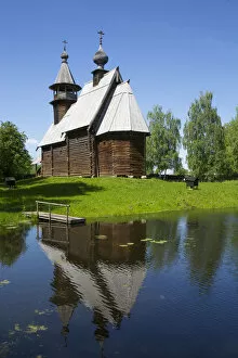 Rippled Gallery: Church of the Gracious Saviour, built 1712, Museum of Wooden Architecture, Kostroma
