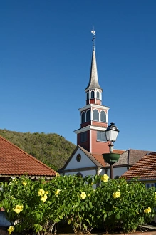 Martinique Prints: Church, Grande Anse, Les Anses d Arlet, Martinique, Windward Islands