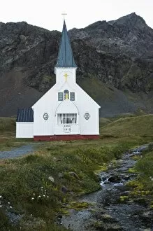 Images Dated 26th February 2009: Church at Grytviken where Shackletons funeral was held, South Georgia