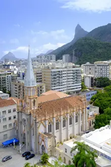 Botafogo Prints: Church of the Immaculate Conception (Imaculada Conceicao) and the Christ on Corcovado