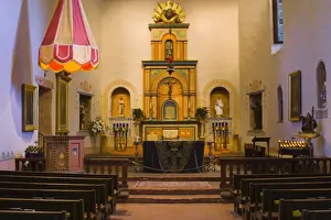Chair Prints: Church interior, Mission Basilica San Diego de Alcala, San Diego, California